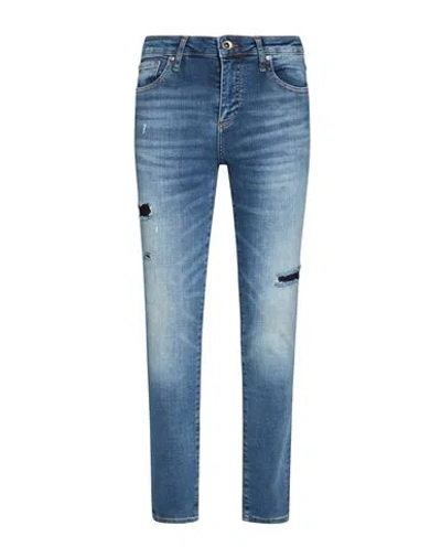Armani Exchange Woman Jeans Blue Size 25 Cotton, Polyester, Elastane