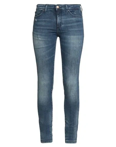 Armani Exchange Woman Jeans Blue Size 26w-32l Cotton, Elastane