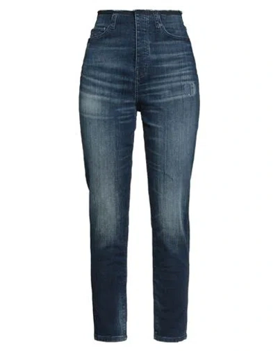 Armani Exchange Woman Jeans Blue Size 26w-32l Cotton, Elastane