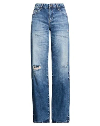 Armani Exchange Woman Jeans Blue Size 27w-32l Cotton
