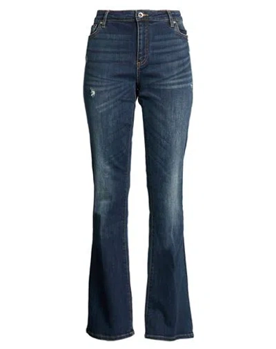 Armani Exchange Woman Jeans Blue Size 27w-32l Cotton, Polyester, Viscose, Elastane