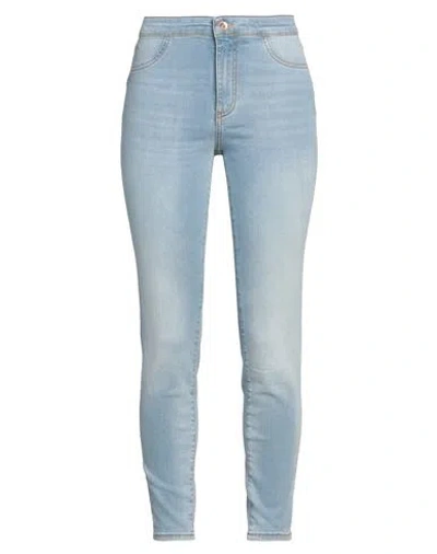 Armani Exchange Woman Jeans Blue Size 30w-32l Cotton, Polyester, Elastane