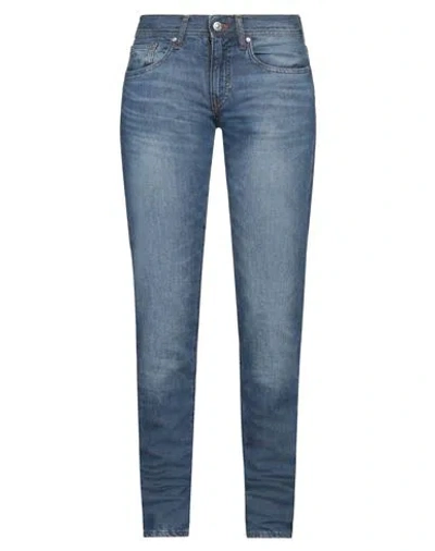 Armani Exchange Man Jeans Blue Size 34 Cotton, Lyocell, Linen