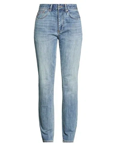 Armani Exchange Woman Jeans Blue Size 30 Cotton, Polyester, Elastane