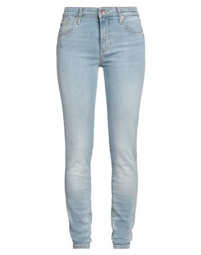Armani Exchange Woman Jeans Blue Size 30w-32l Cotton, Polyester, Elastane