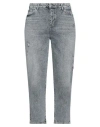 Armani Exchange Woman Jeans Grey Size 30 Cotton, Elastane In Blue