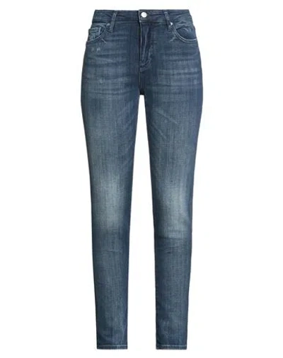 Armani Exchange Woman Jeans Blue Size 31 Cotton, Elastane