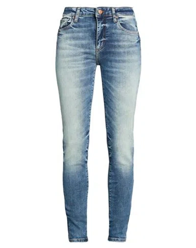 Armani Exchange Woman Jeans Blue Size 31 Cotton, Polyester, Elastane