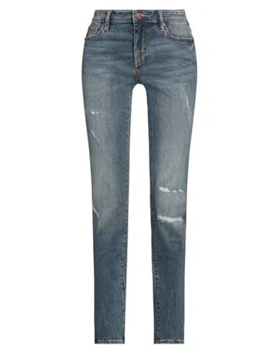 Armani Exchange Woman Jeans Blue Size 31 Organic Cotton, Elastane