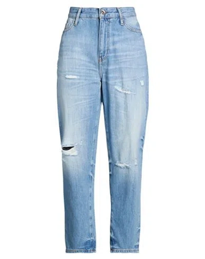 Armani Exchange Woman Jeans Blue Size 32 Cotton