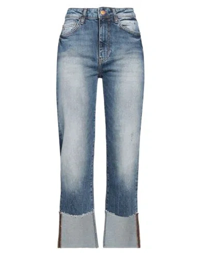 Armani Exchange Woman Jeans Blue Size 31w-32l Cotton, Elastane