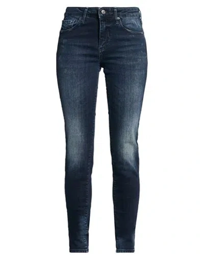 Armani Exchange Woman Jeans Blue Size 32 Cotton, Elastane