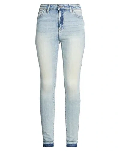 Armani Exchange Woman Jeans Blue Size 32 Cotton, Polyester, Elastane