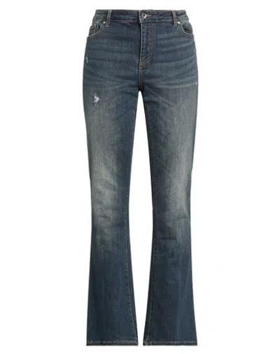 Armani Exchange Woman Jeans Blue Size 32 Cotton, Polyester, Viscose, Elastane