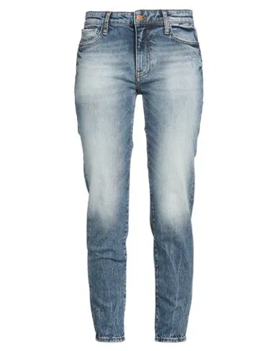 Armani Exchange Woman Jeans Blue Size 32w-32l Cotton, Elastane