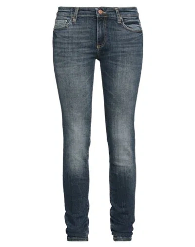 Armani Exchange Woman Jeans Blue Size 32w-32l Cotton, Elastane