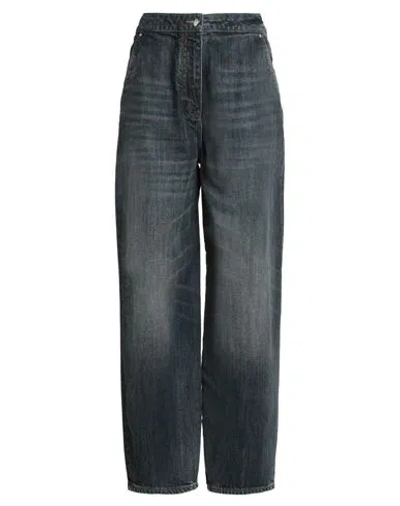 Armani Exchange Woman Jeans Blue Size 8 Cotton In Black