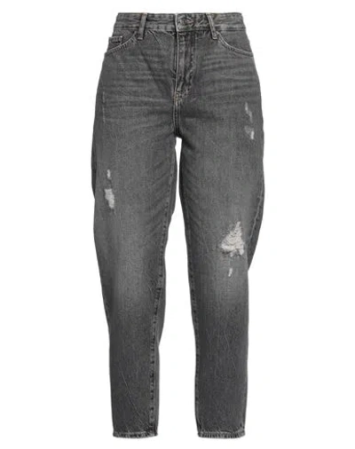 Armani Exchange Woman Jeans Charcoal Size 32 Cotton In Grey