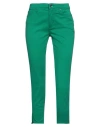 Armani Exchange Woman Jeans Green Size 32 Cotton, Elastane
