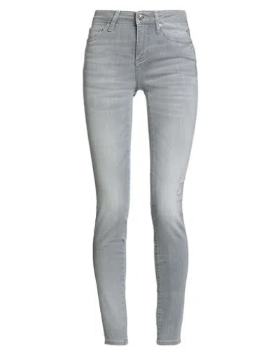 Armani Exchange Woman Jeans Grey Size 25 Cotton, Polyester, Elastane In Gray
