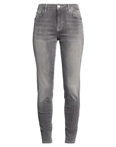 Armani Exchange Woman Jeans Grey Size 32 Cotton, Polyester, Elastane In Gray
