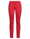 Armani Exchange Woman Jeans Red Size 26 Cotton, Elastomultiester, Elastane