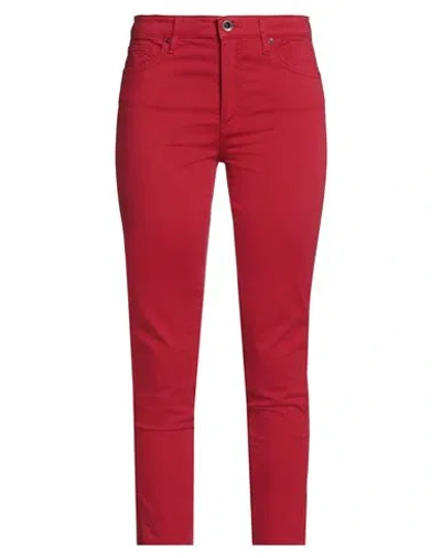 Armani Exchange Woman Jeans Red Size 30w-32l Cotton, Elastane