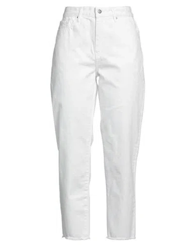 Armani Exchange Woman Jeans White Size 30 Cotton