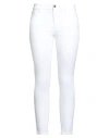 Armani Exchange Woman Jeans White Size 30w-30l Cotton, Elastomultiester, Elastane In White