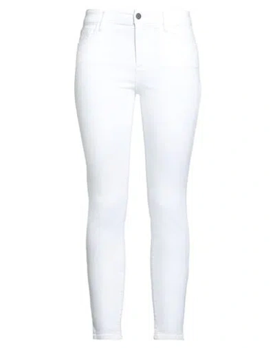 Armani Exchange Woman Jeans White Size 30w-30l Cotton, Elastomultiester, Elastane