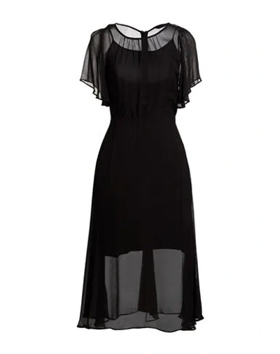 Armani Exchange Woman Midi Dress Black Size 0 Viscose