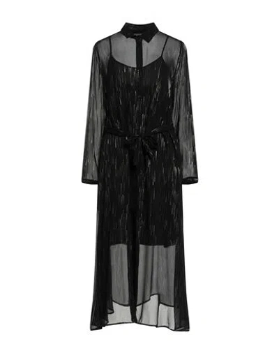 Armani Exchange Woman Midi Dress Black Size 8 Viscose