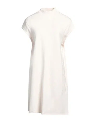 Armani Exchange Woman Midi Dress Ivory Size L Cotton In White