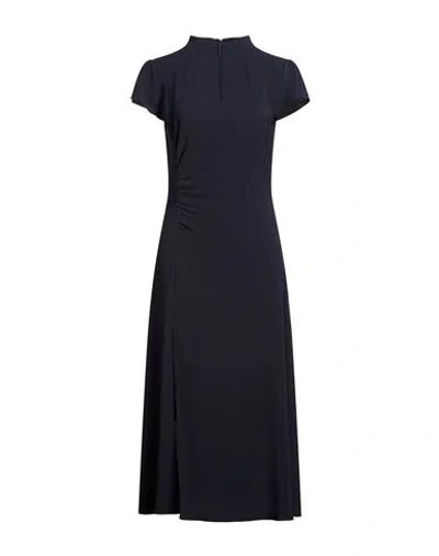 Armani Exchange Woman Midi Dress Midnight Blue Size 14 Polyester