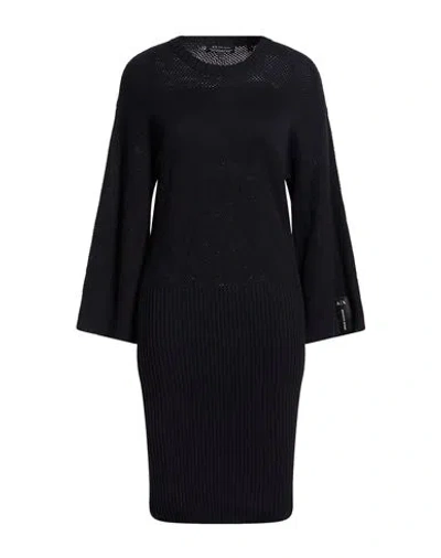 Armani Exchange Woman Midi Dress Midnight Blue Size L Cotton