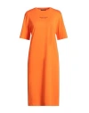 Armani Exchange Woman Midi Dress Orange Size M Cotton