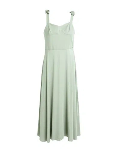 Armani Exchange Woman Midi Dress Sage Green Size 6 Viscose