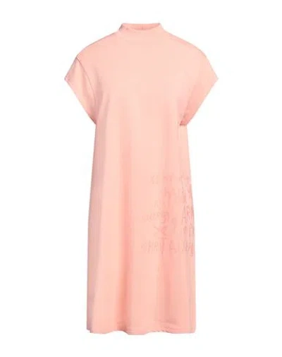 Armani Exchange Woman Midi Dress Salmon Pink Size S Cotton
