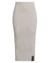 Armani Exchange Woman Midi Skirt Beige Size M Cotton In Gray