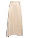 Armani Exchange Woman Midi Skirt Sand Size 8 Viscose In Beige