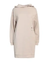 Armani Exchange Woman Mini Dress Beige Size L Cotton In Beige