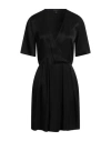 Armani Exchange Woman Mini Dress Black Size 10 Viscose