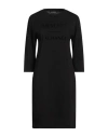 Armani Exchange Woman Mini Dress Black Size L Cotton In Black