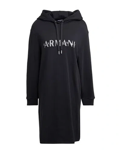 Armani Exchange Woman Mini Dress Black Size L Cotton