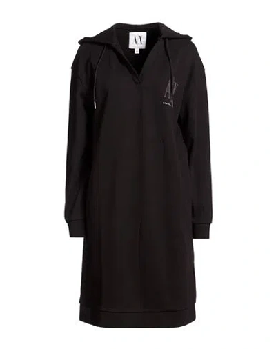 Armani Exchange Woman Mini Dress Black Size L Cotton