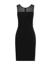 Armani Exchange Woman Mini Dress Black Size S Polyamide, Viscose, Elastane In Black