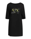 Armani Exchange Woman Mini Dress Black Size M Cotton