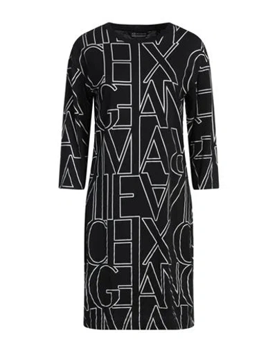 Armani Exchange Woman Mini Dress Black Size S Cotton