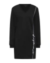 Armani Exchange Woman Mini Dress Black Size S Cotton, Polyester In Black