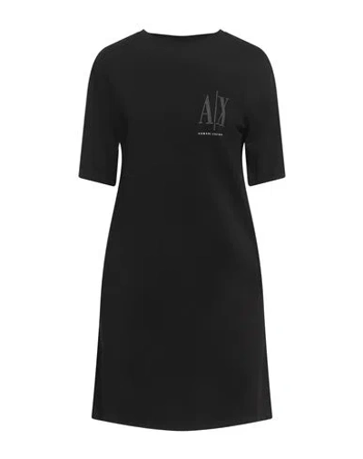 Armani Exchange Woman Mini Dress Black Size Xs Cotton